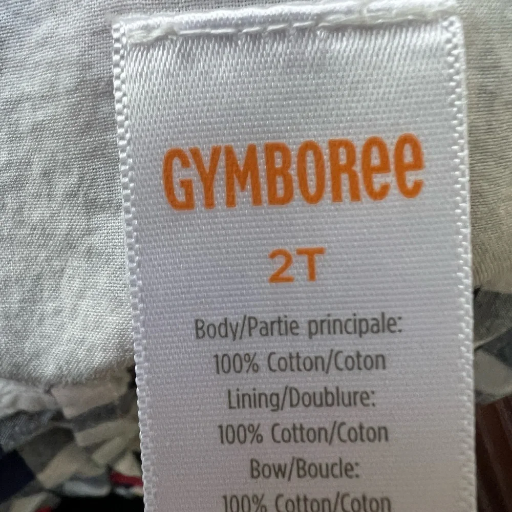 Gymboree 2T Buffalo Plaid Apple Girls Back to School Long Top/Dress